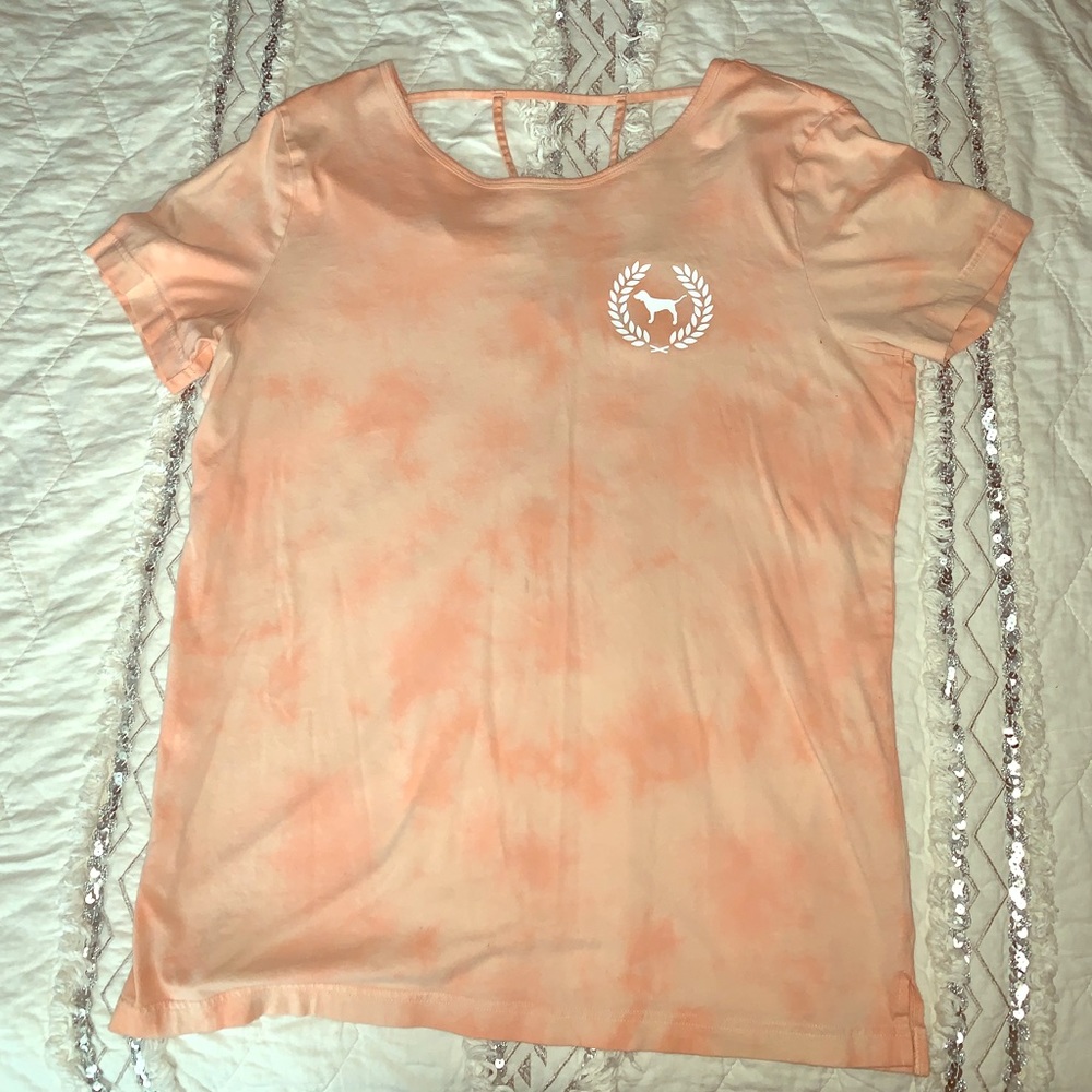 PINK T-shirt with cutout detail